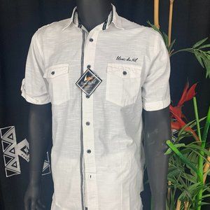 COPY - COPY - BLANC DU NIL MEN SHIRT 100% COTTON  WHITE B2799
